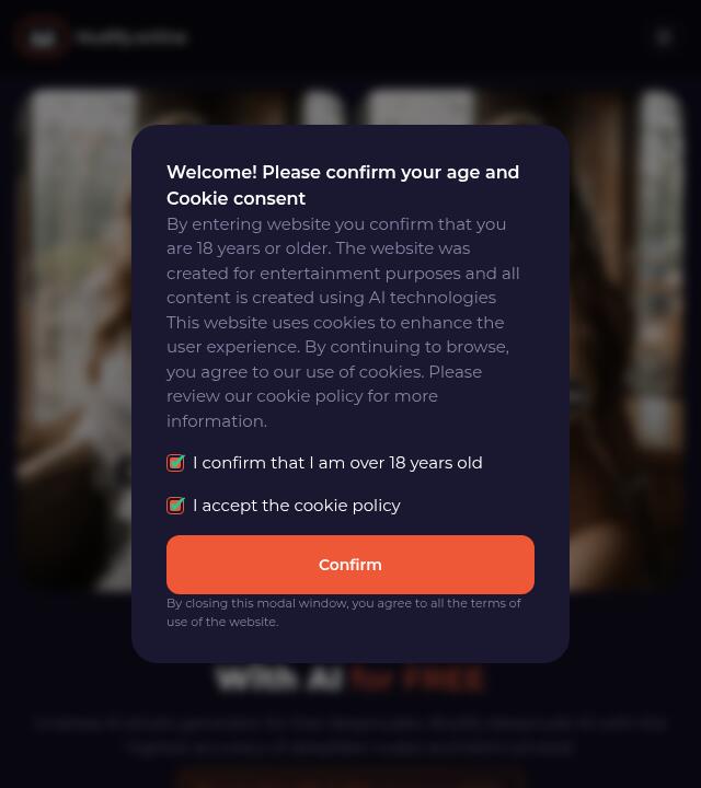 Nudify.online screenshot